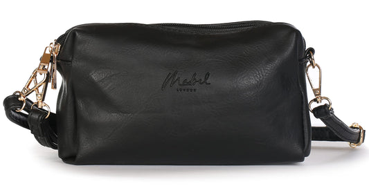 Dara - Vegan Leather Mini Shoulder & Crossbody Bag with Back Zip Pocket