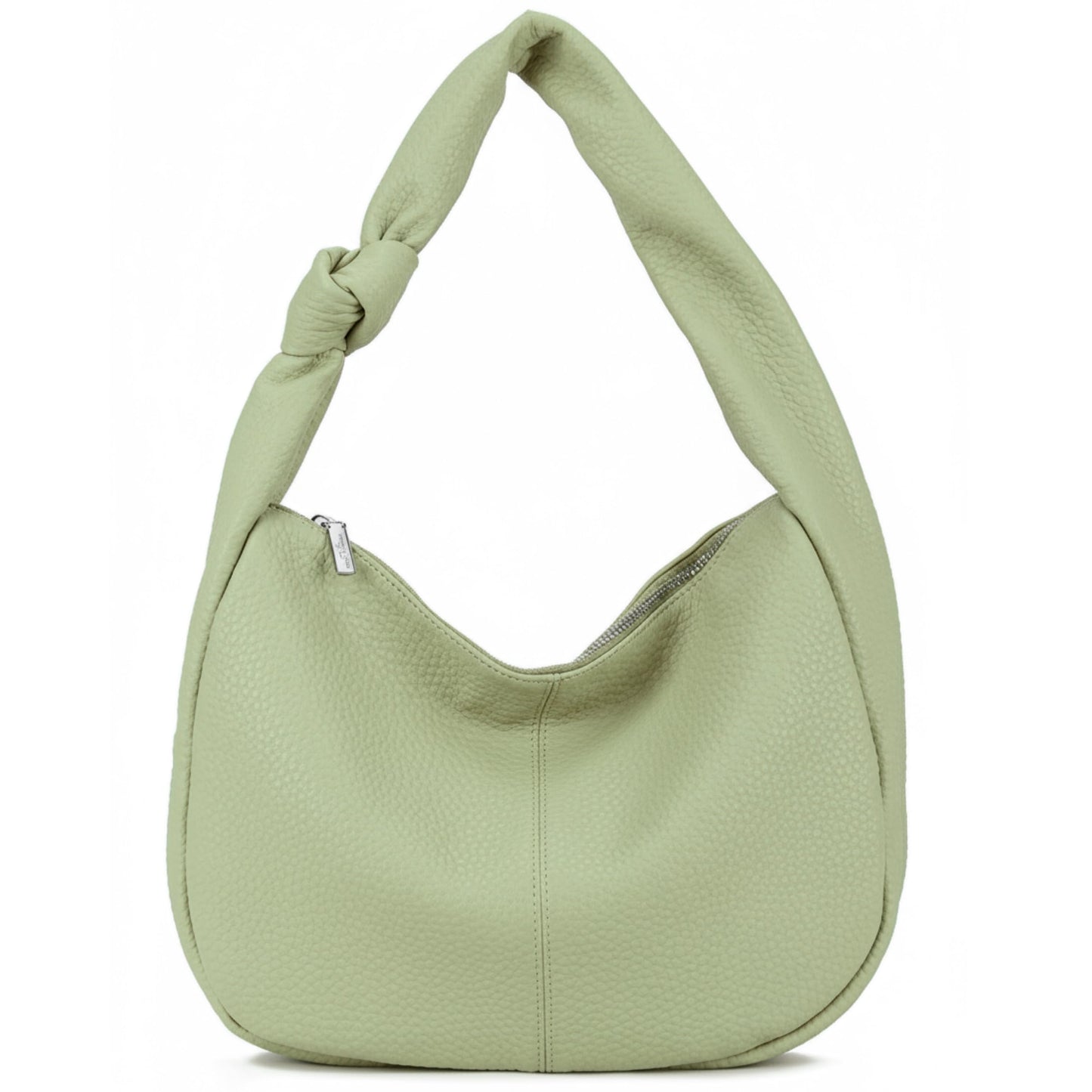 Lisa - Medium Vegan Leather Knot Handle Shoulder Tote Bag with Lightweight Design