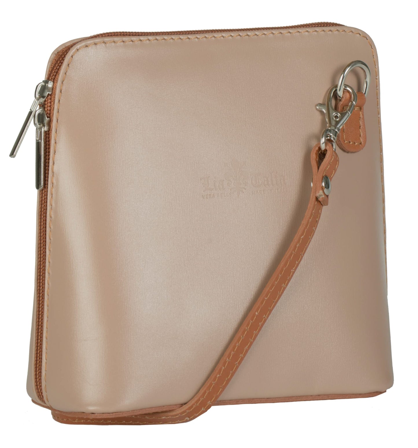 Abby - Genuine Italian Leather Multicoloured Small Crossbody Bag Handmade in Florence Tuscany