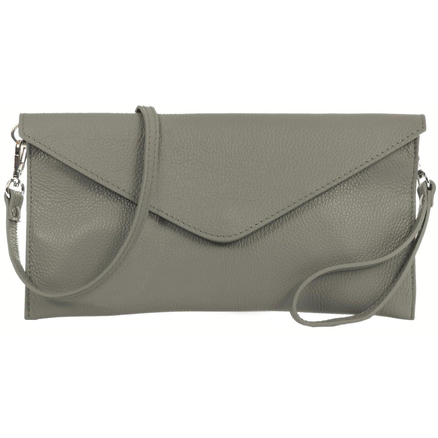 Thea - Genuine Italian Leather Clutch, Crossbody & Wristlet Bag Handmade in Florence