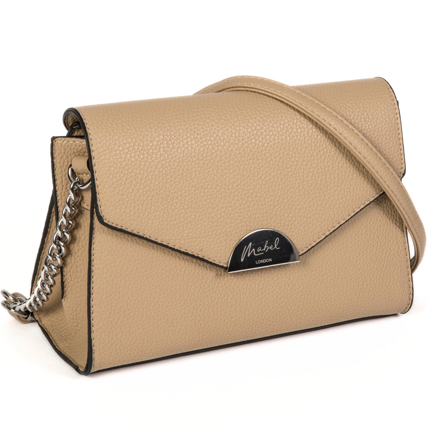 Jessica - Vegan Leather Crossbody Messenger Bag with Tassel Detail & Zip Closure