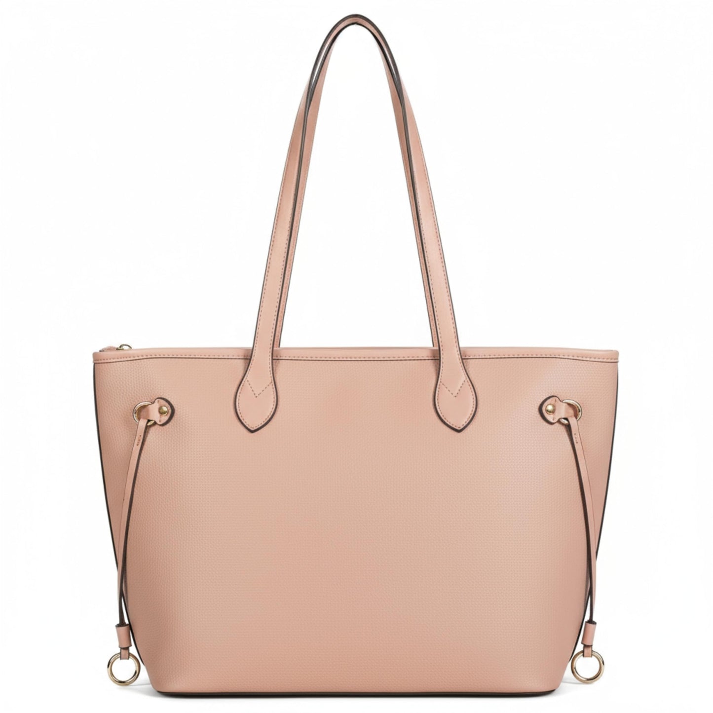 Jenna - Large Vegan Leather Tote Shoulder Bag with Spacious Interior & Classic Style