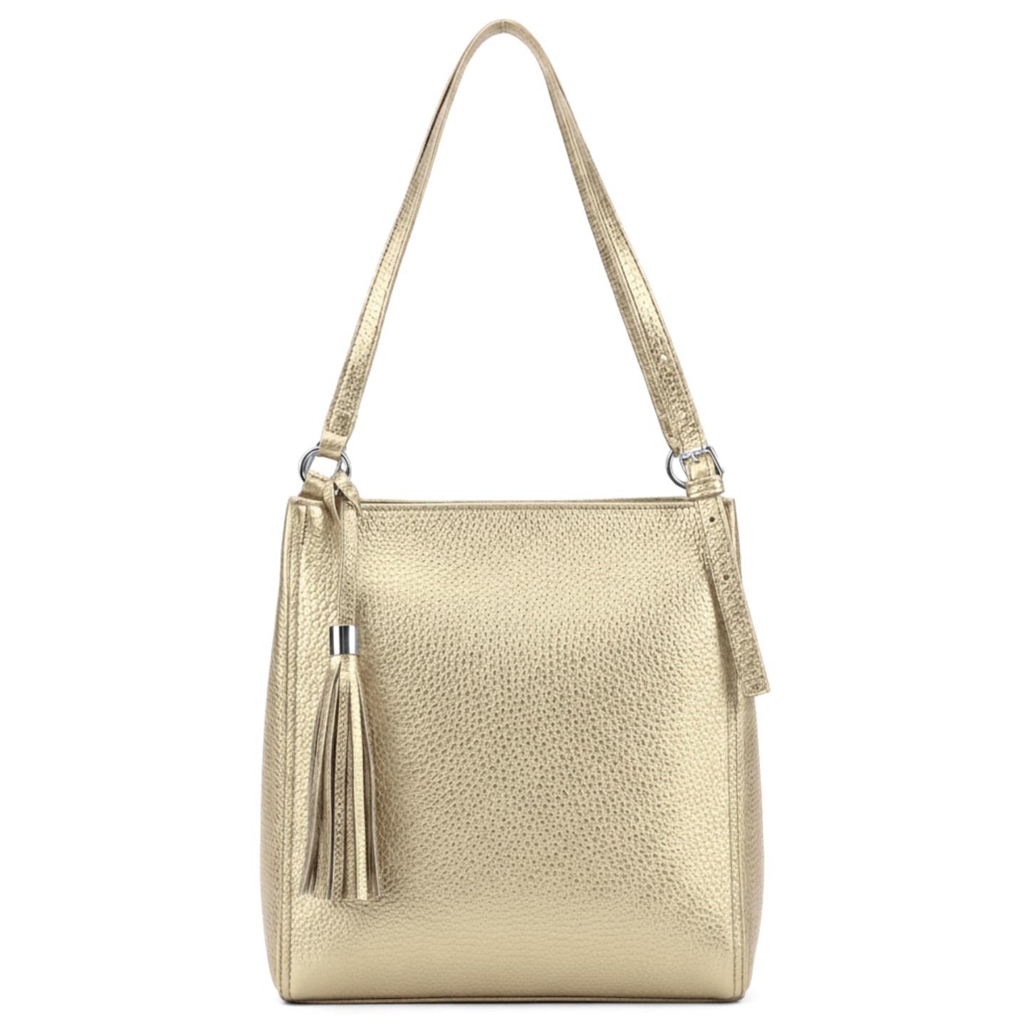 Carmen - Large Vegan Leather Shoulder Tote Handbag with Adjustable Straps for Women