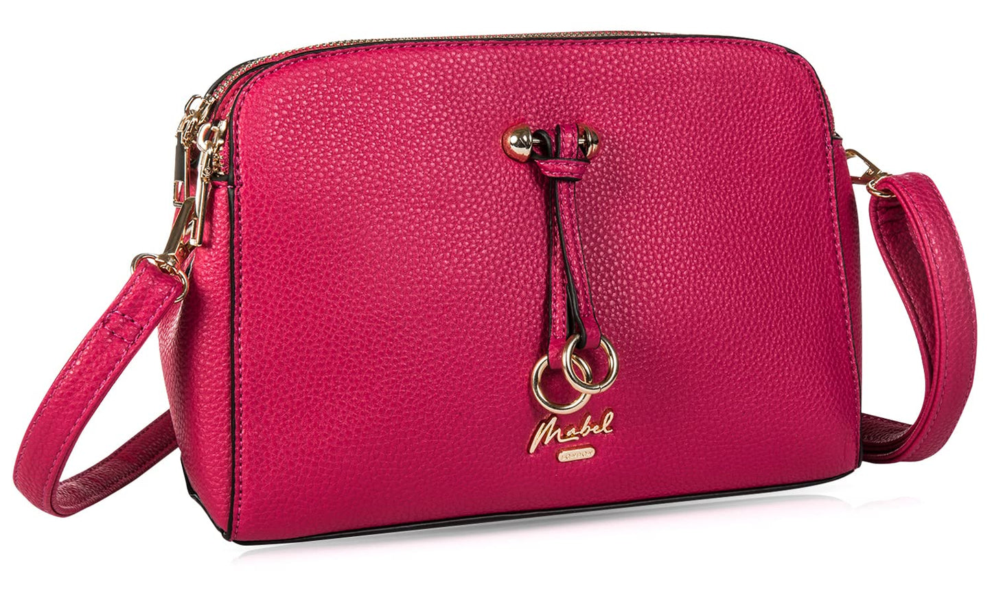 Naomi - Vegan Leather Small Satchel Crossbody Bag with Top Handle & Strap