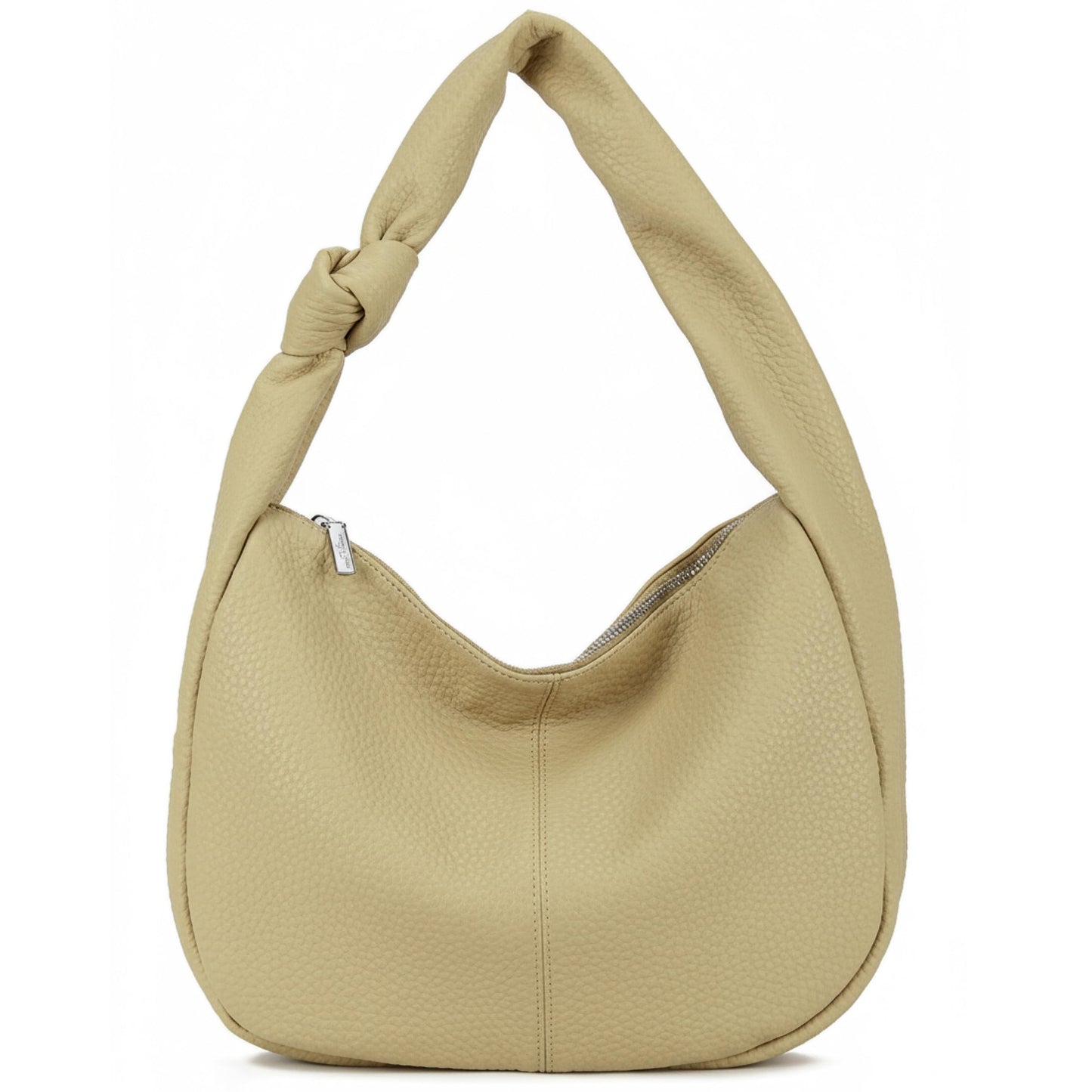 Lisa - Medium Vegan Leather Knot Handle Shoulder Tote Bag with Lightweight Design