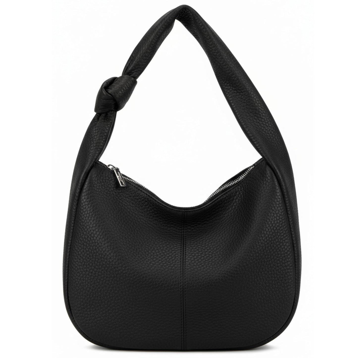 Lisa - Medium Vegan Leather Knot Handle Shoulder Tote Bag with Lightweight Design