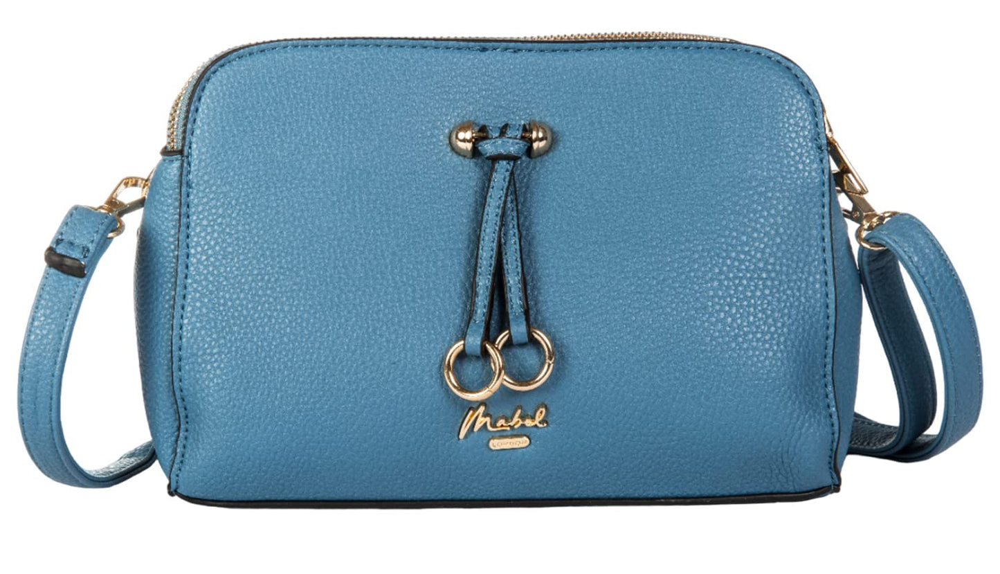 Naomi - Vegan Leather Small Satchel Crossbody Bag with Top Handle & Strap