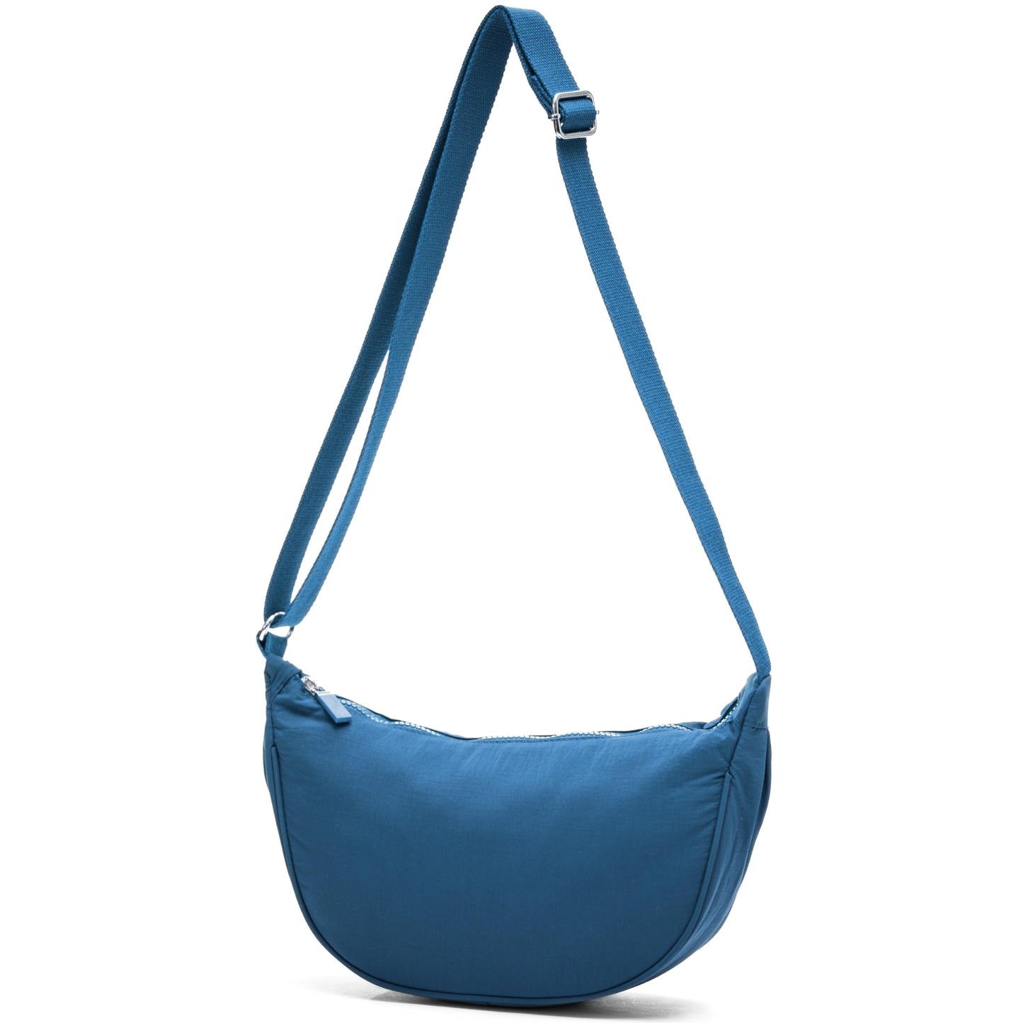 Sky - Small Crescent Moon Shoulder Crossbody Bag with Back Zip Pocket & Slip Pouches