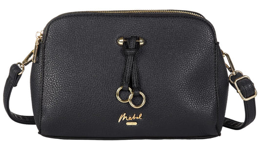 Naomi - Vegan Leather Small Satchel Crossbody Bag with Top Handle & Strap