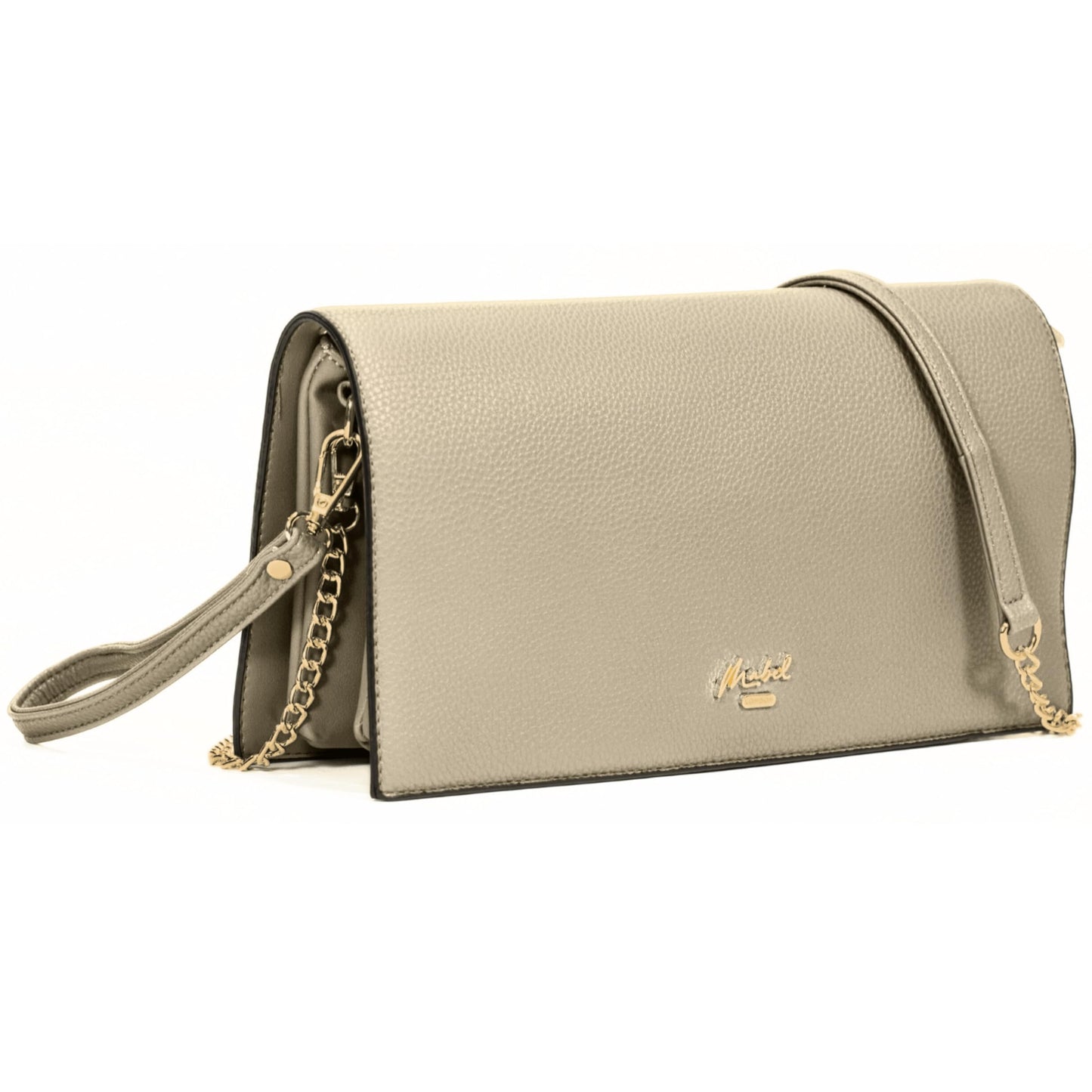 Eva - Vegan Leather Wristlet Clutch with Multiple Compartments & Detachable Strap