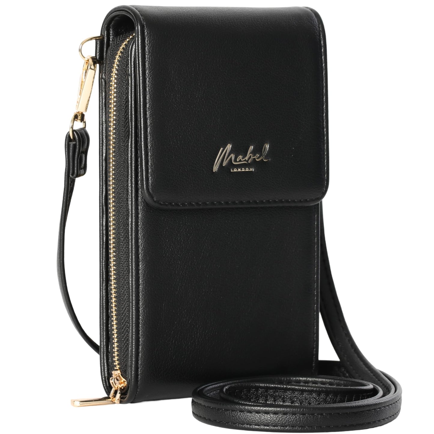 Becky - Vegan Leather RFID-Blocking Crossbody Phone Bag with Adjustable Strap