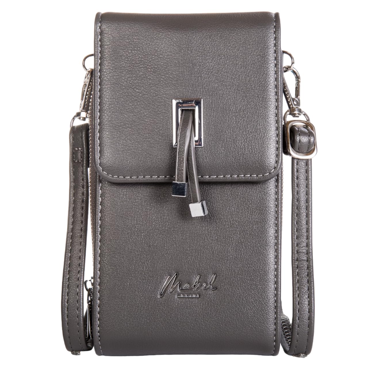 Daniella - Vegan Leather Small Crossbody Phone Bag with Strap & Card Slots