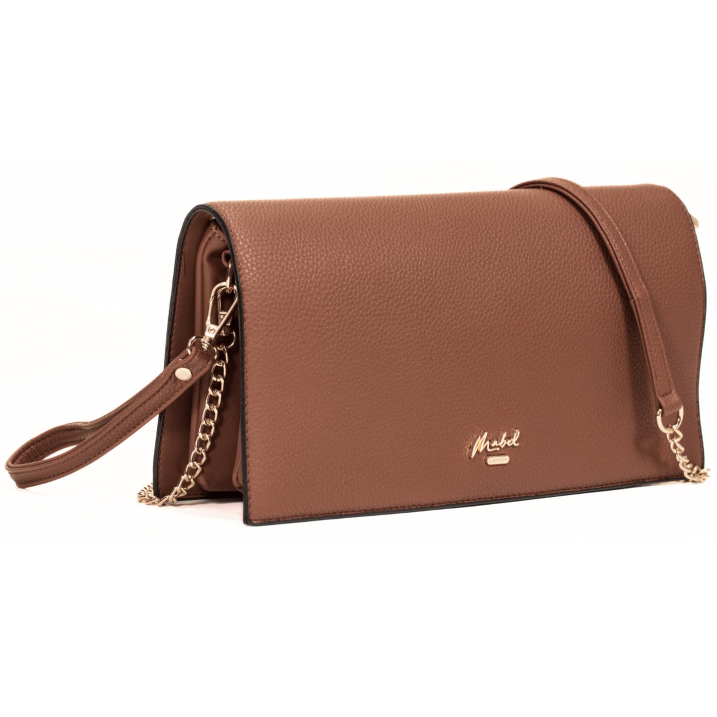 Eva - Vegan Leather Wristlet Clutch with Multiple Compartments & Detachable Strap