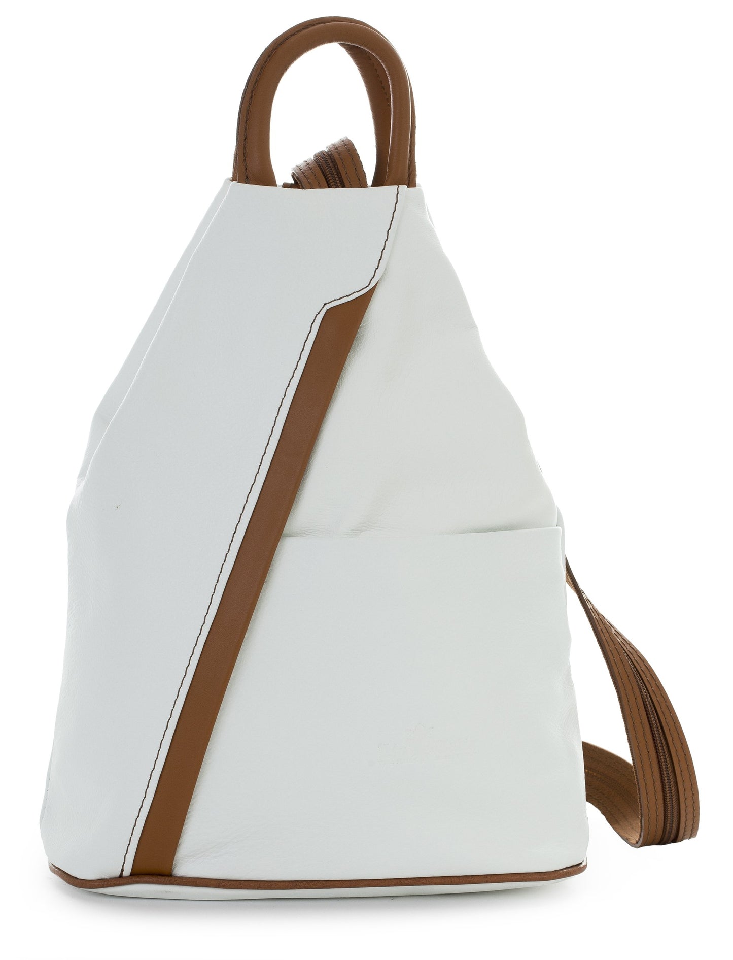 Alex - Genuine Italian Leather Convertible Backpack & Shoulder Tote Handmade in Florence