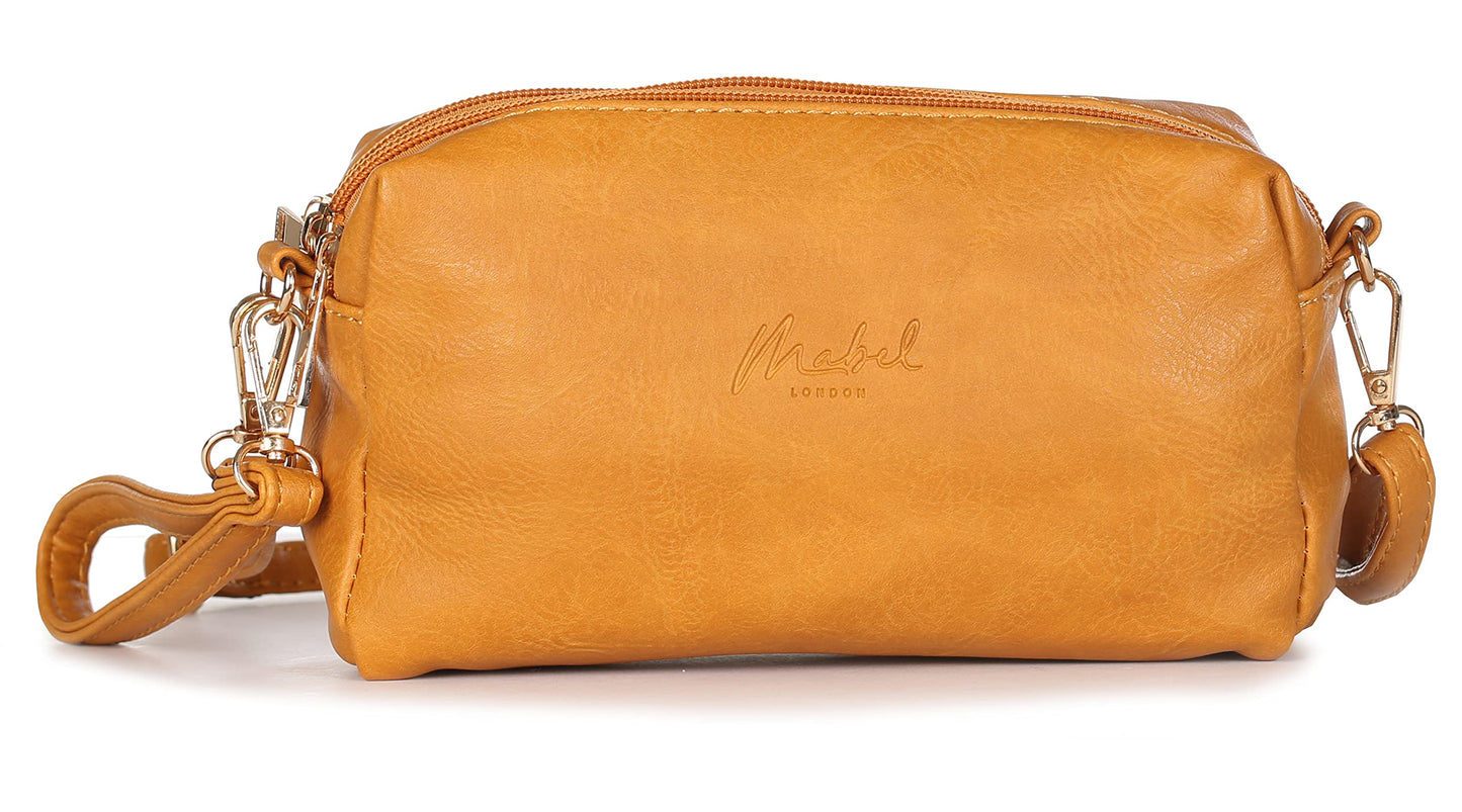 Dara - Vegan Leather Mini Shoulder & Crossbody Bag with Back Zip Pocket