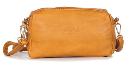 Dara - Vegan Leather Mini Shoulder & Crossbody Bag with Back Zip Pocket