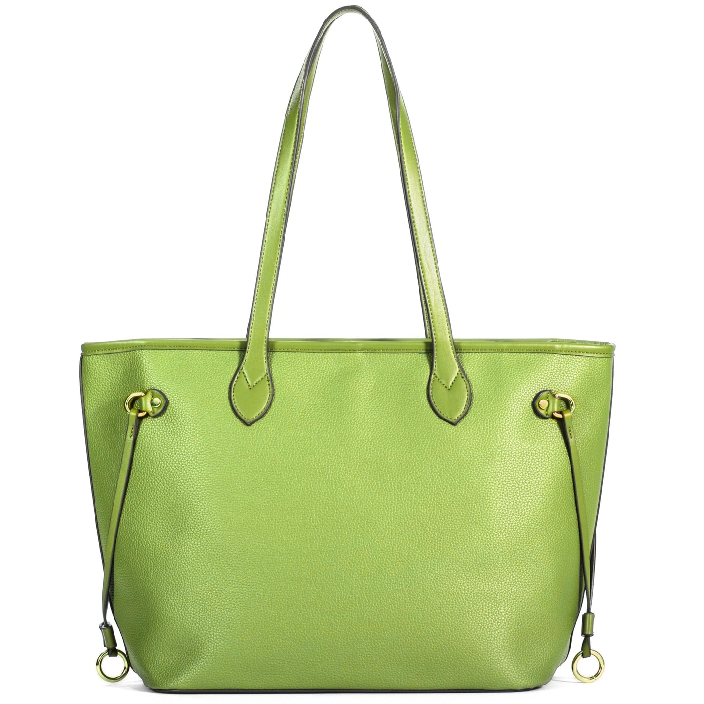 Jenna - Large Vegan Leather Tote Shoulder Bag with Spacious Interior & Classic Style