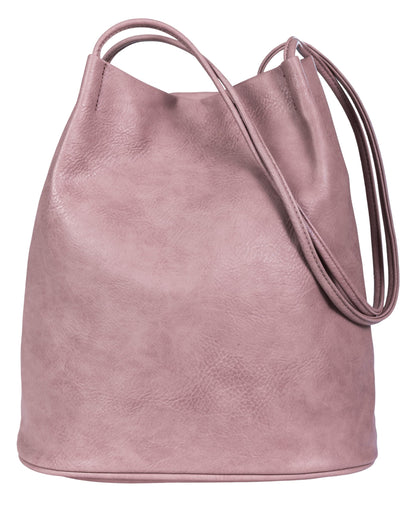 Delilah – Medium Vegan Leather Hobo Shoulder Bag with Pockets