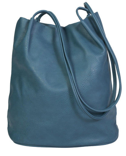 Delilah – Medium Vegan Leather Hobo Shoulder Bag with Pockets