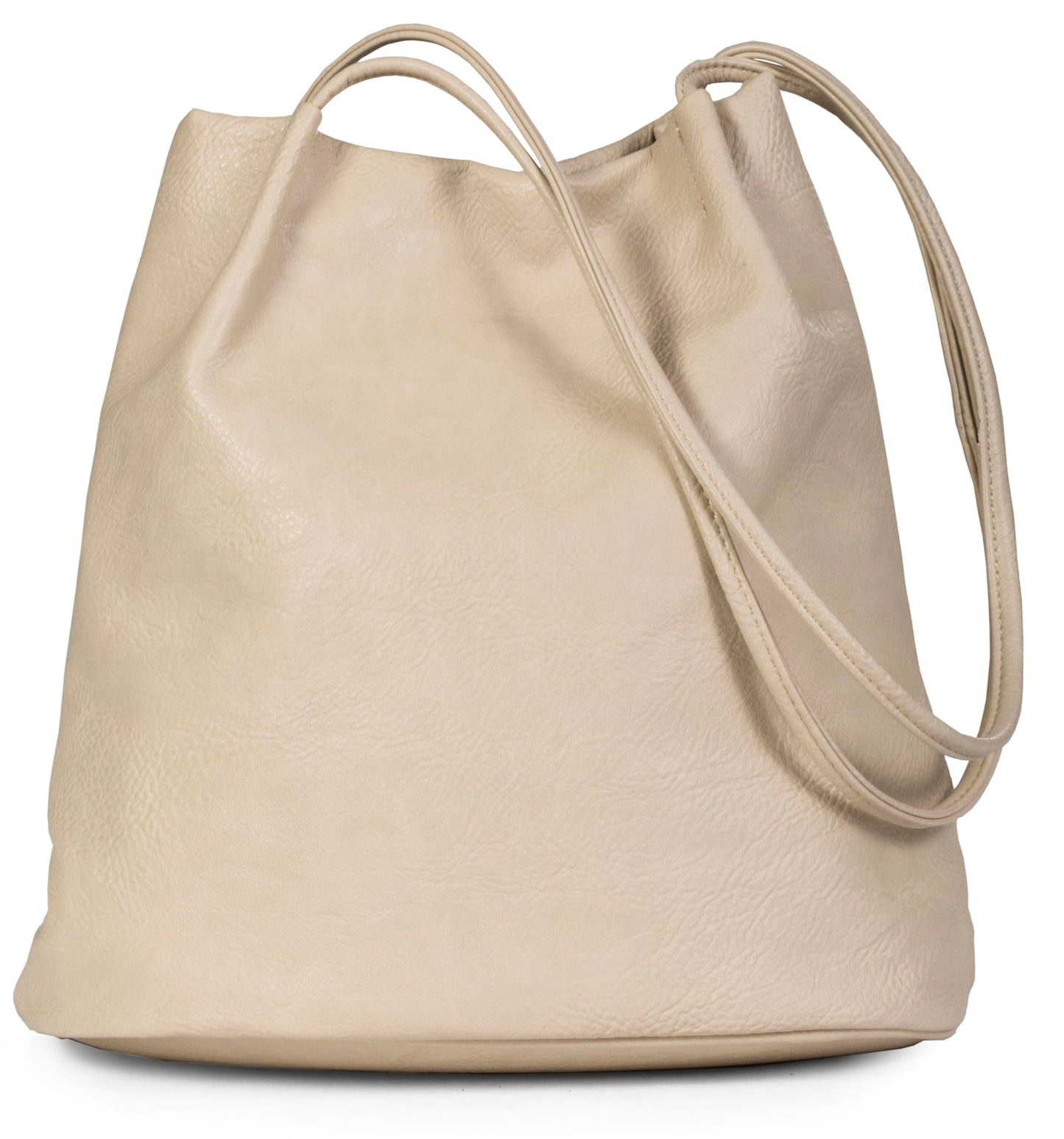 Delilah - Vegan Leather Medium Hobo Shoulder Bag with Pockets & Magnetic Closure