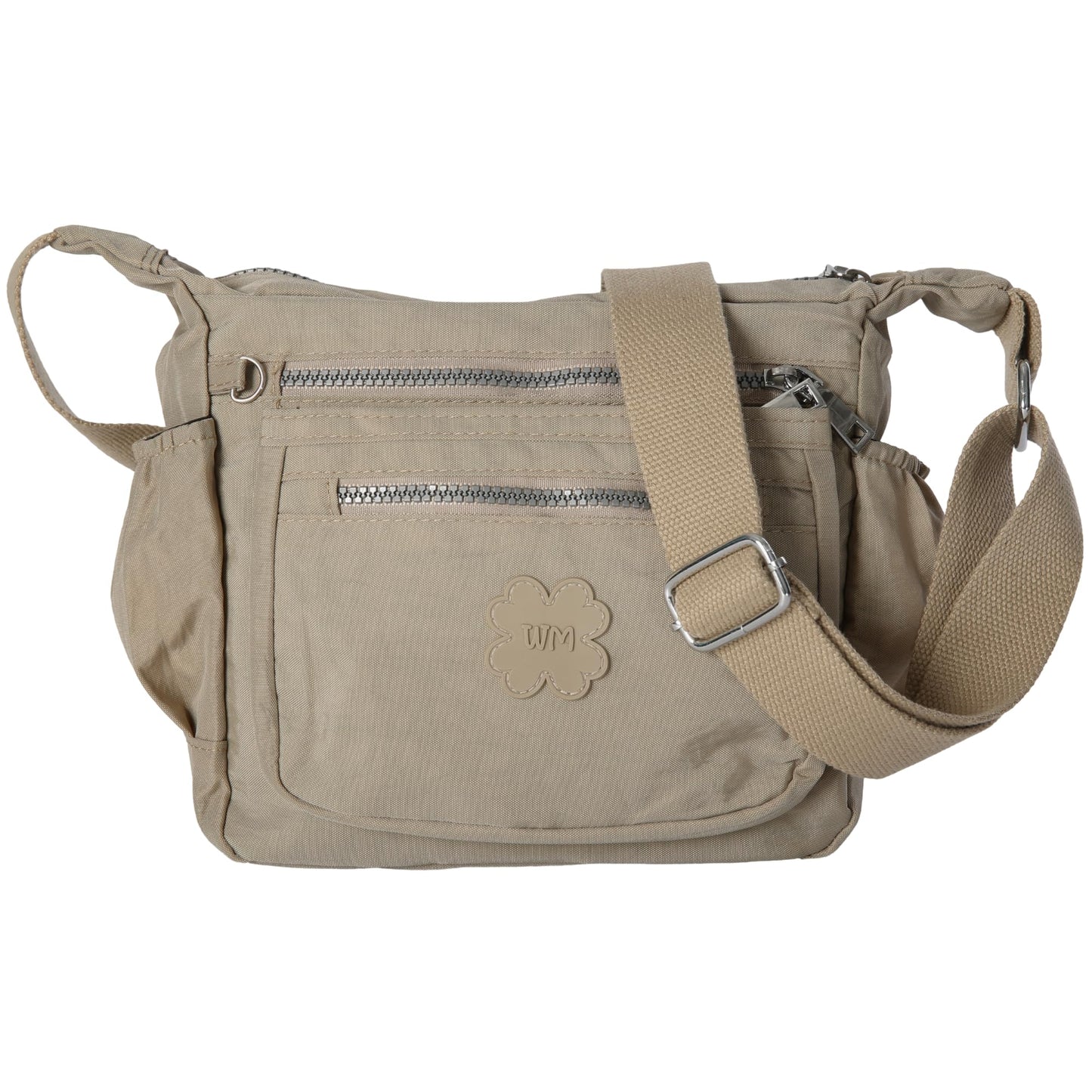 Poppy - Small Vegan Leather Crossbody Shoulder Bag with Tassel Detail & Zip Closure