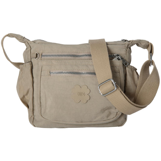 Poppy - Small Vegan Leather Crossbody Shoulder Bag with Tassel Detail & Zip Closure