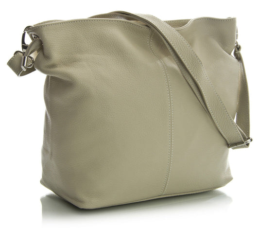 Adal - Genuine Italian Leather Medium Hobo Shoulder Bag Handmade in Florence Tuscany