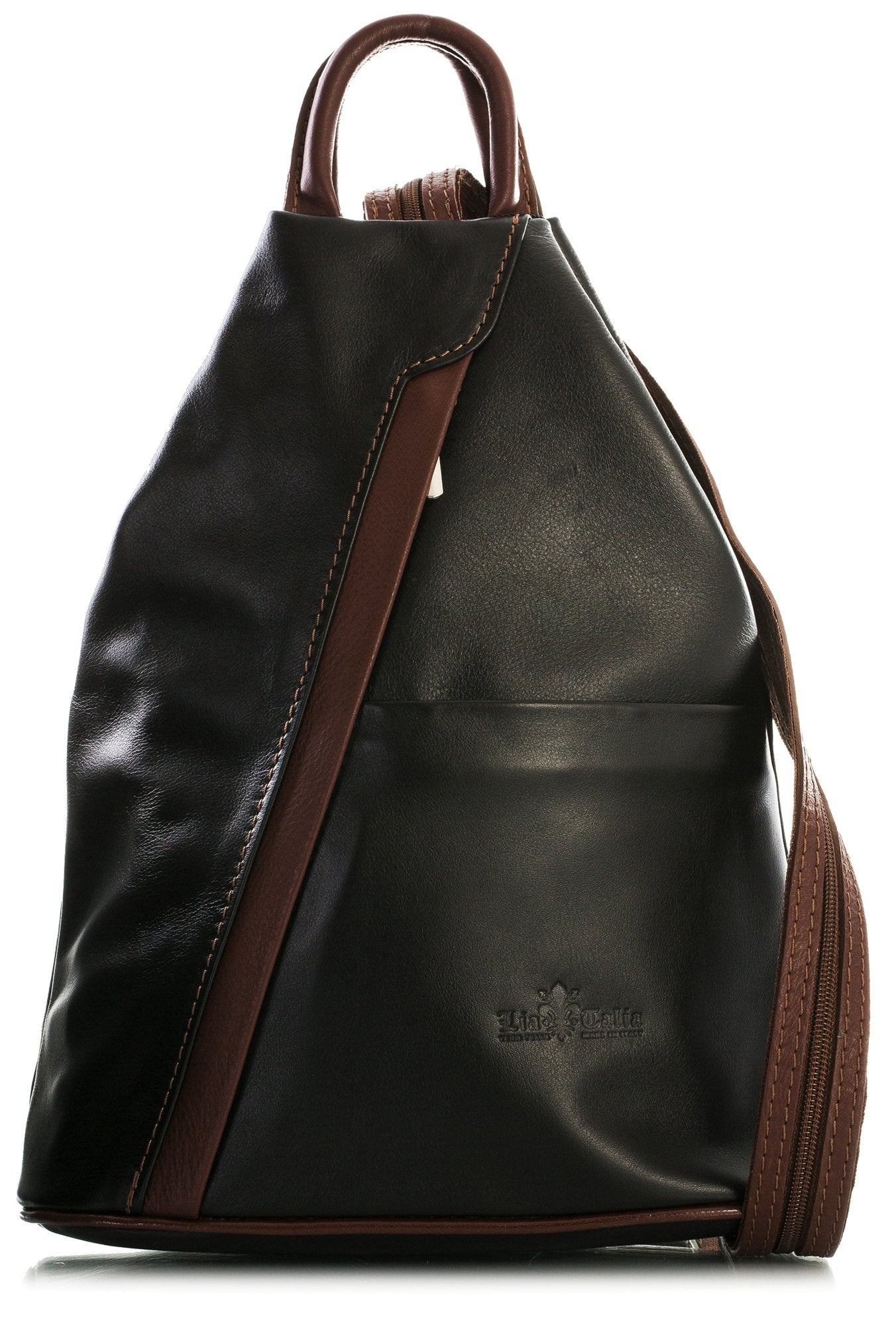 Alex - Genuine Italian Leather Convertible Backpack & Shoulder Tote Handmade in Florence