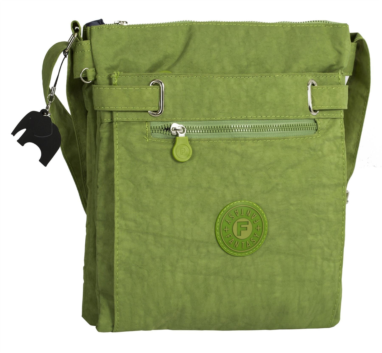 Lydia - Lightweight Fabric Medium Crossbody Shoulder Bag with Multi Compartments