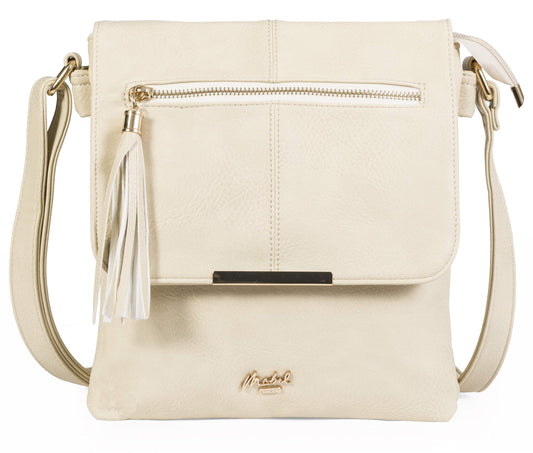 Maya - Faux Leather Crossbody Shoulder Bag with Adjustable Strap for Everyday Use