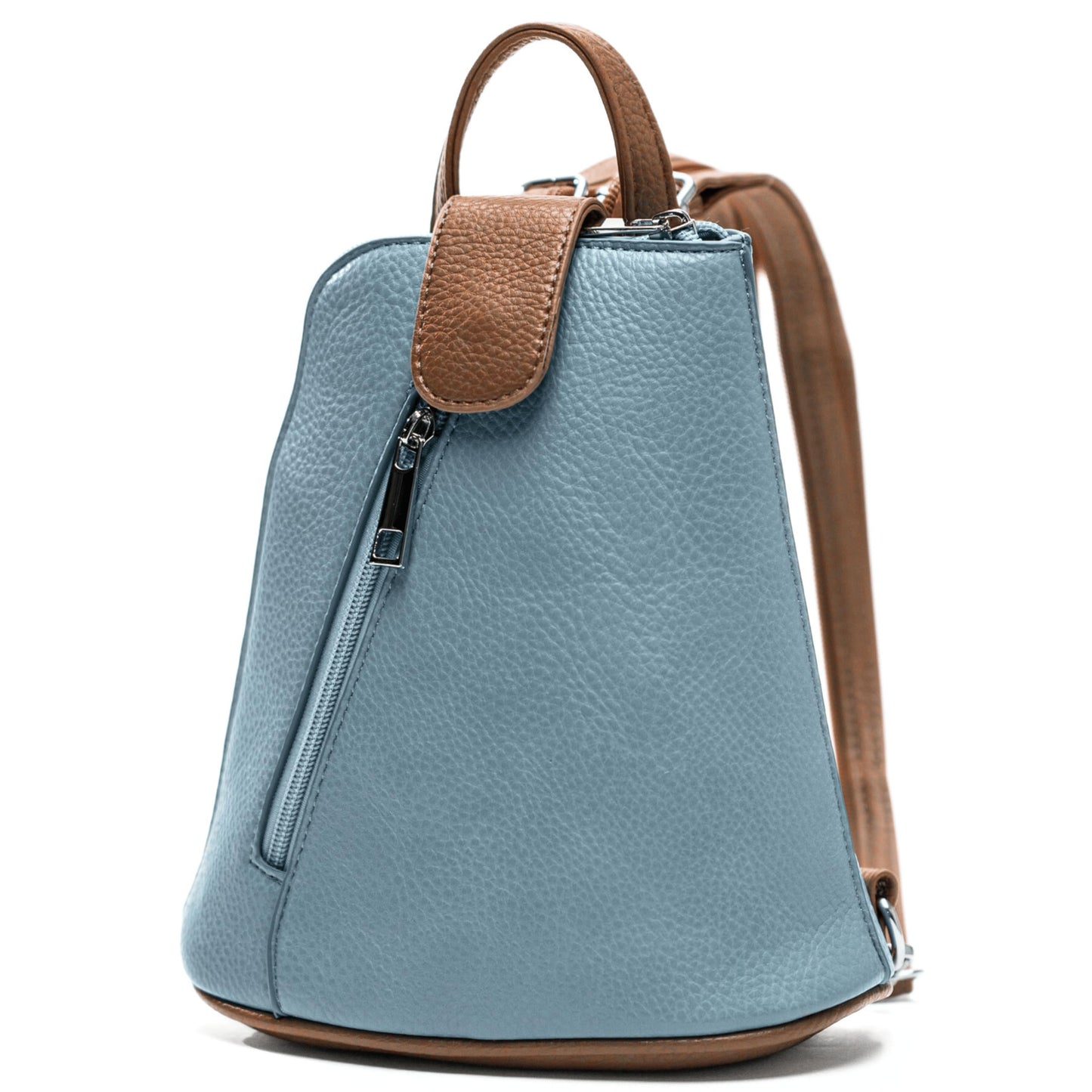 Charlotte - Small Convertible Vegan Leather Mini Backpack with Crossbody Option