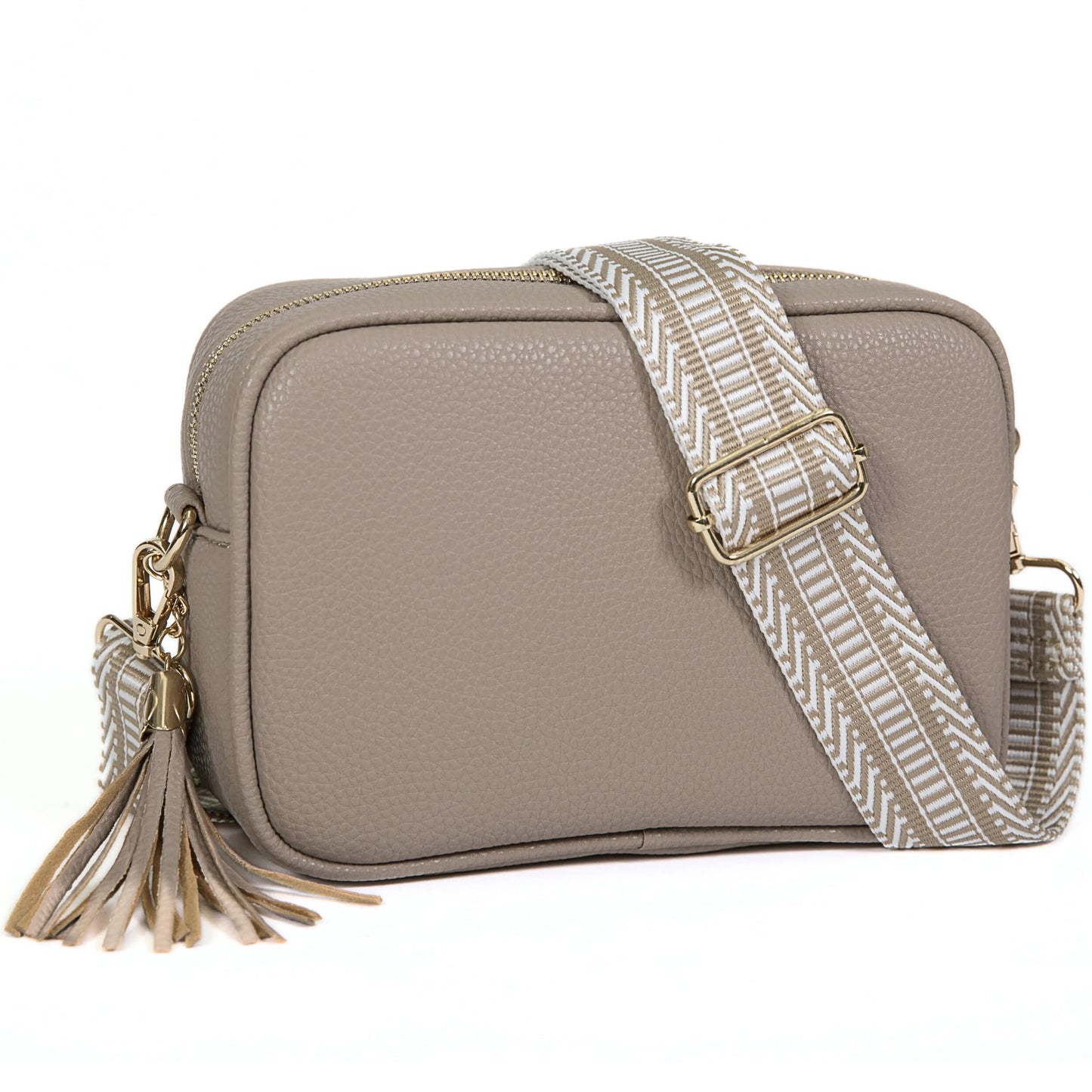 Lo - Small Vegan Leather Crossbody Shoulder Bag with Zip Closure & Compact Design