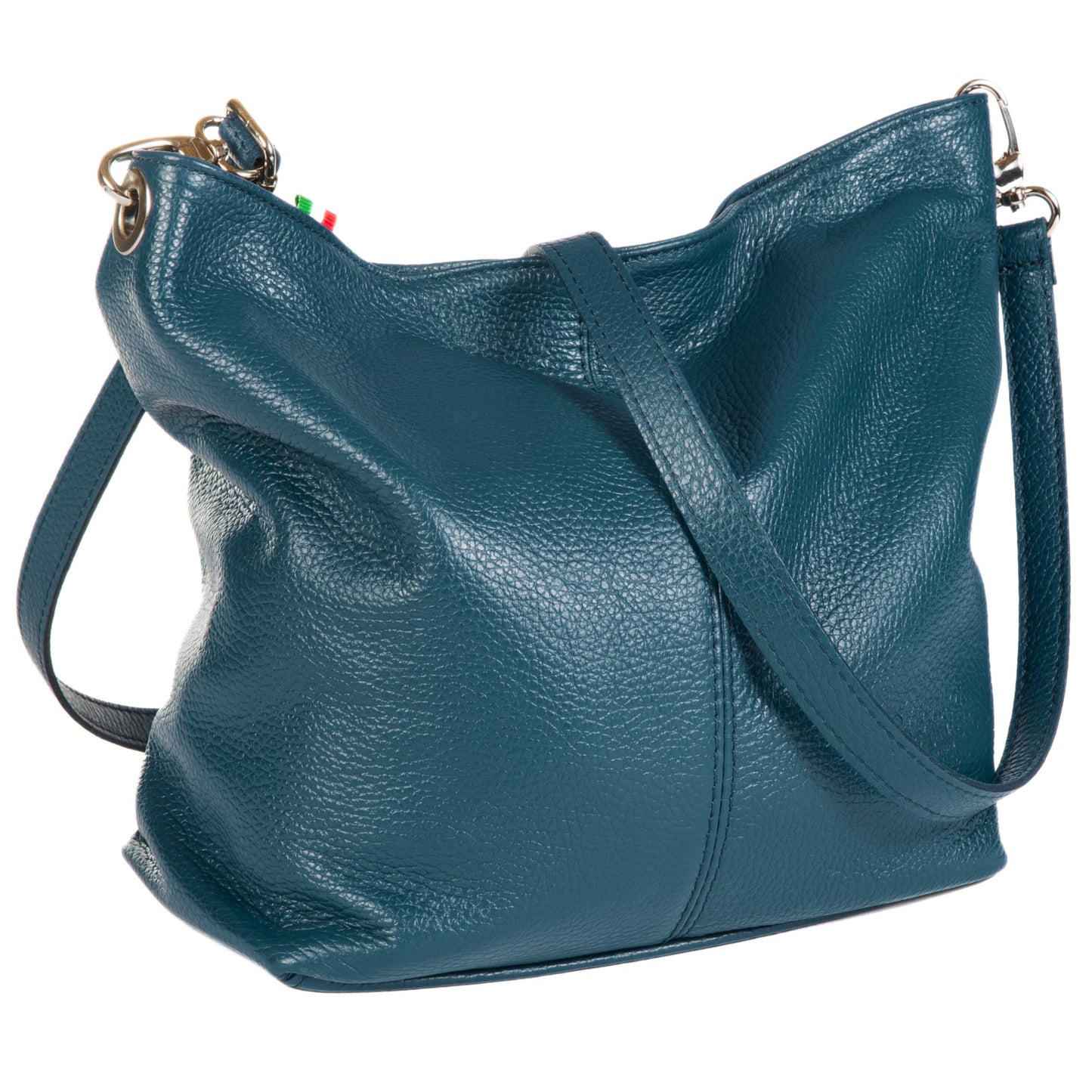 Adal - Genuine Italian Leather Medium Hobo Shoulder Bag Handmade in Florence Tuscany