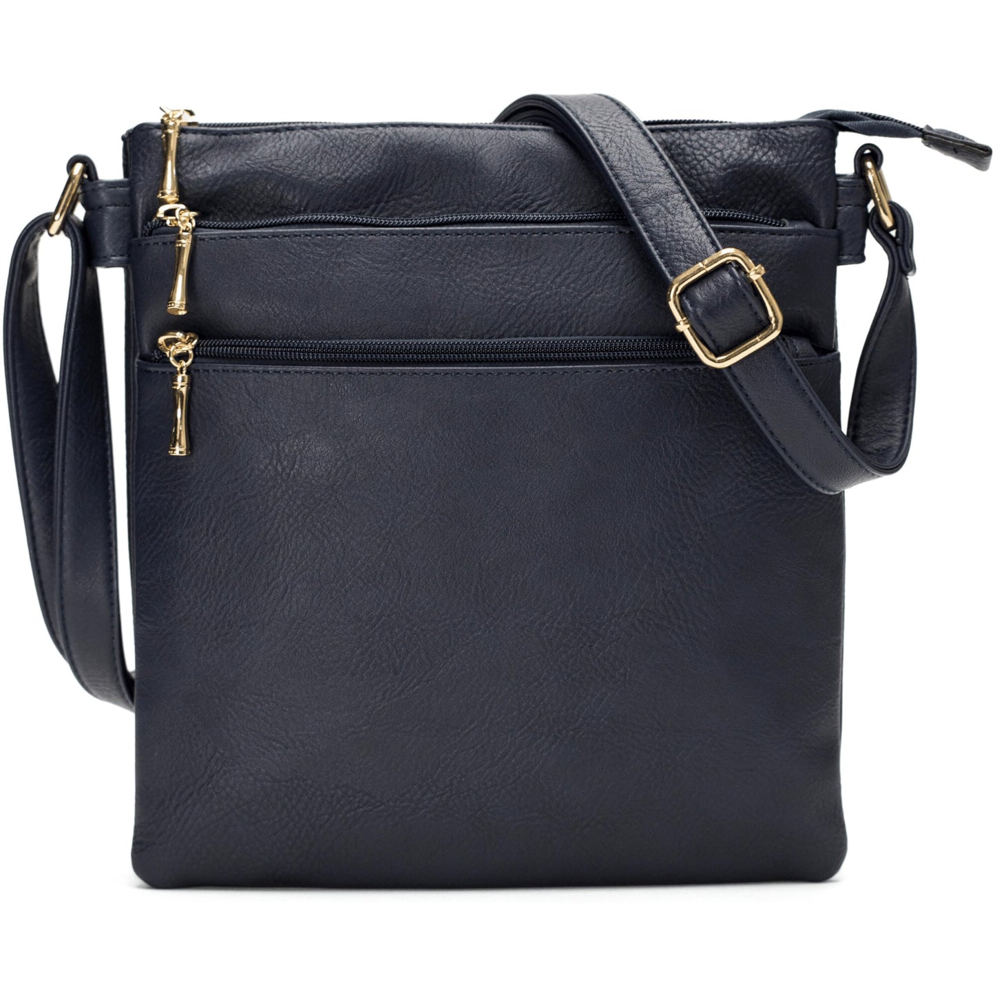 Jayden - Large Vegan Leather Shoulder Tote Bag with Zip Closure & Organised Interior