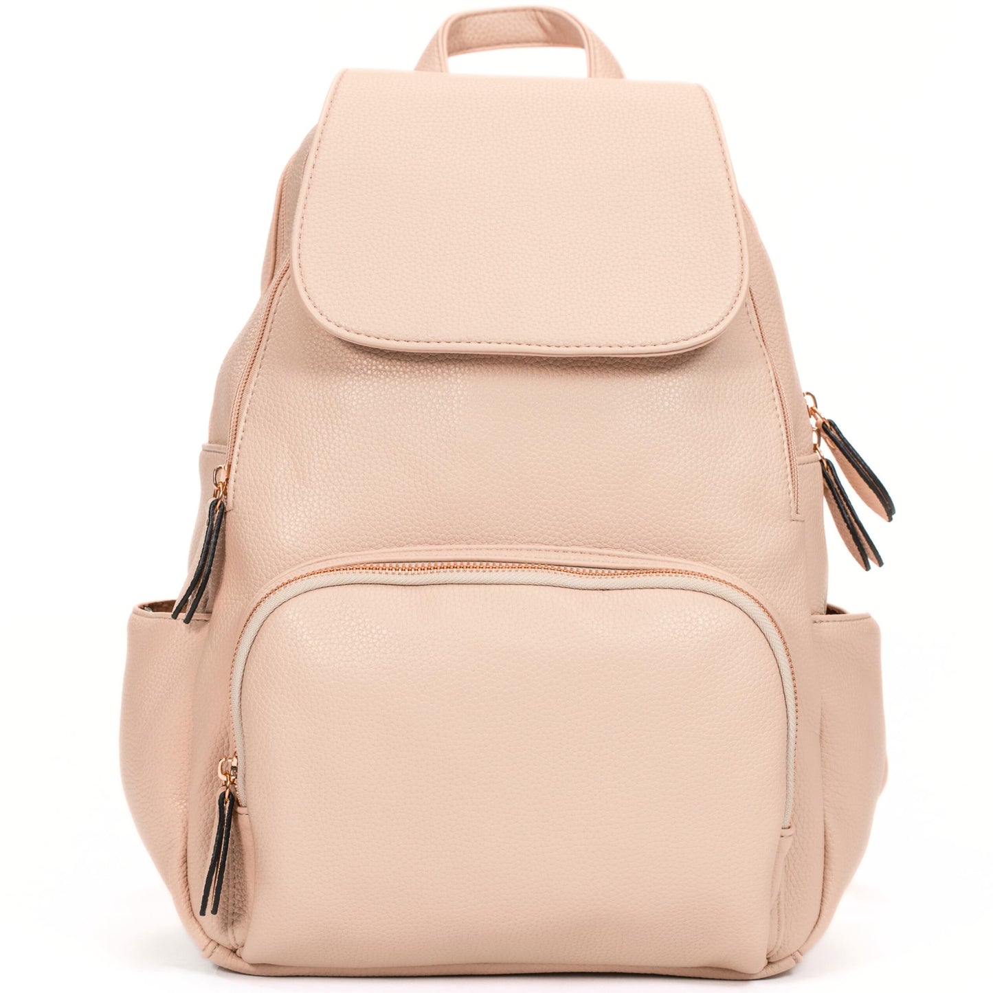 Jade - Large Vegan Leather Tote Shoulder Bag with Spacious Interior & Zip Pockets