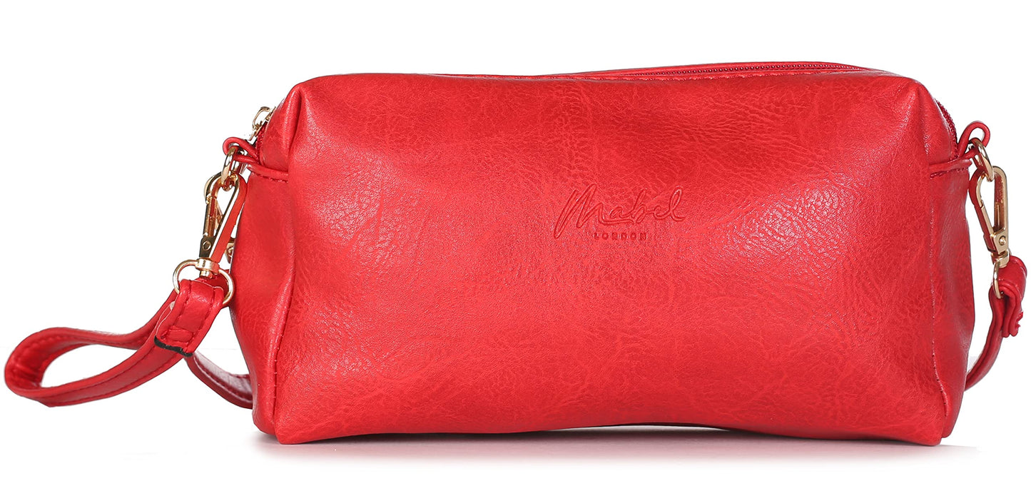 Dara - Vegan Leather Mini Shoulder & Crossbody Bag with Back Zip Pocket