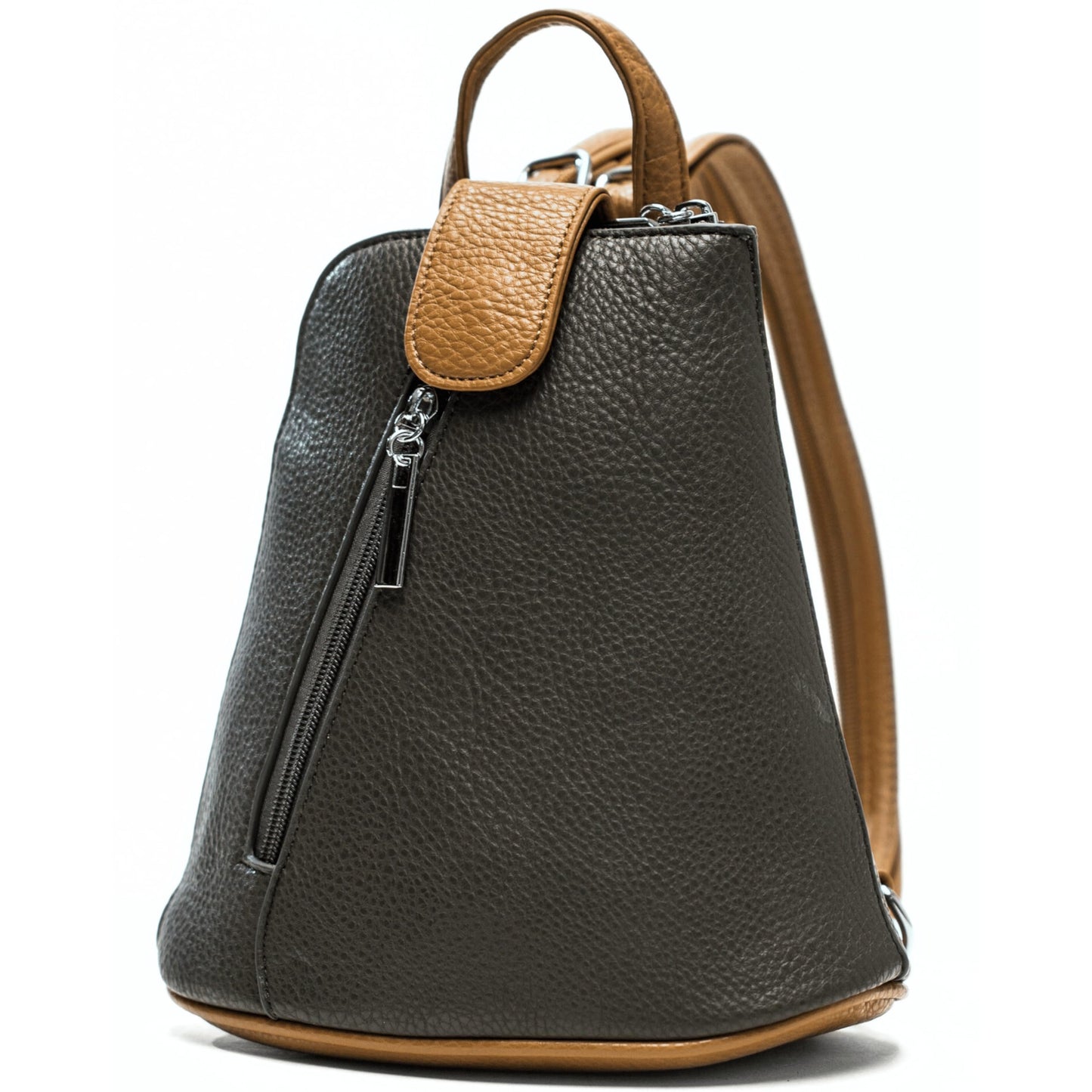 Charlotte - Small Convertible Vegan Leather Mini Backpack with Crossbody Option