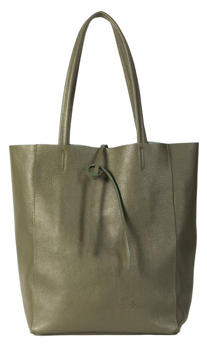Astrid - Genuine Italian Leather Large Shopper Tote Handmade in Florence Tuscany