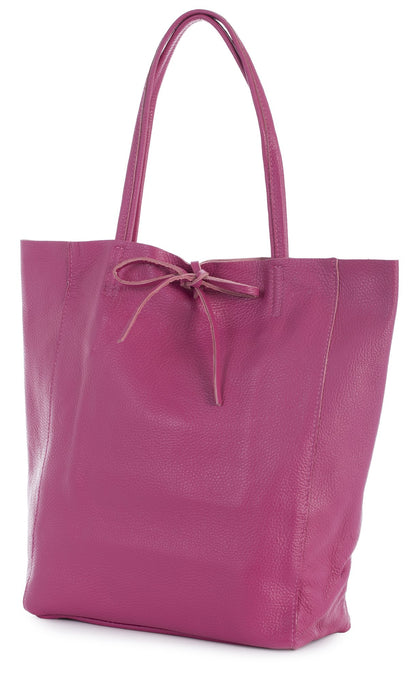 Astrid - Genuine Italian Leather Large Shopper Tote Handmade in Florence Tuscany