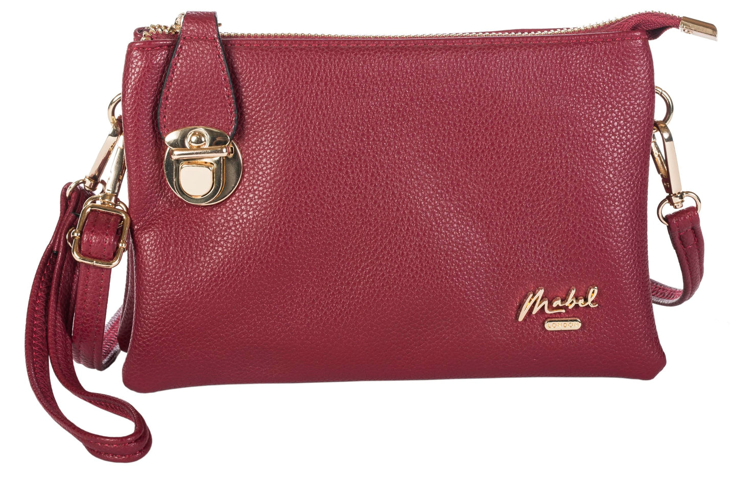 Renee - Vegan Leather Clutch Bag with Detachable Strap & Smart Interior