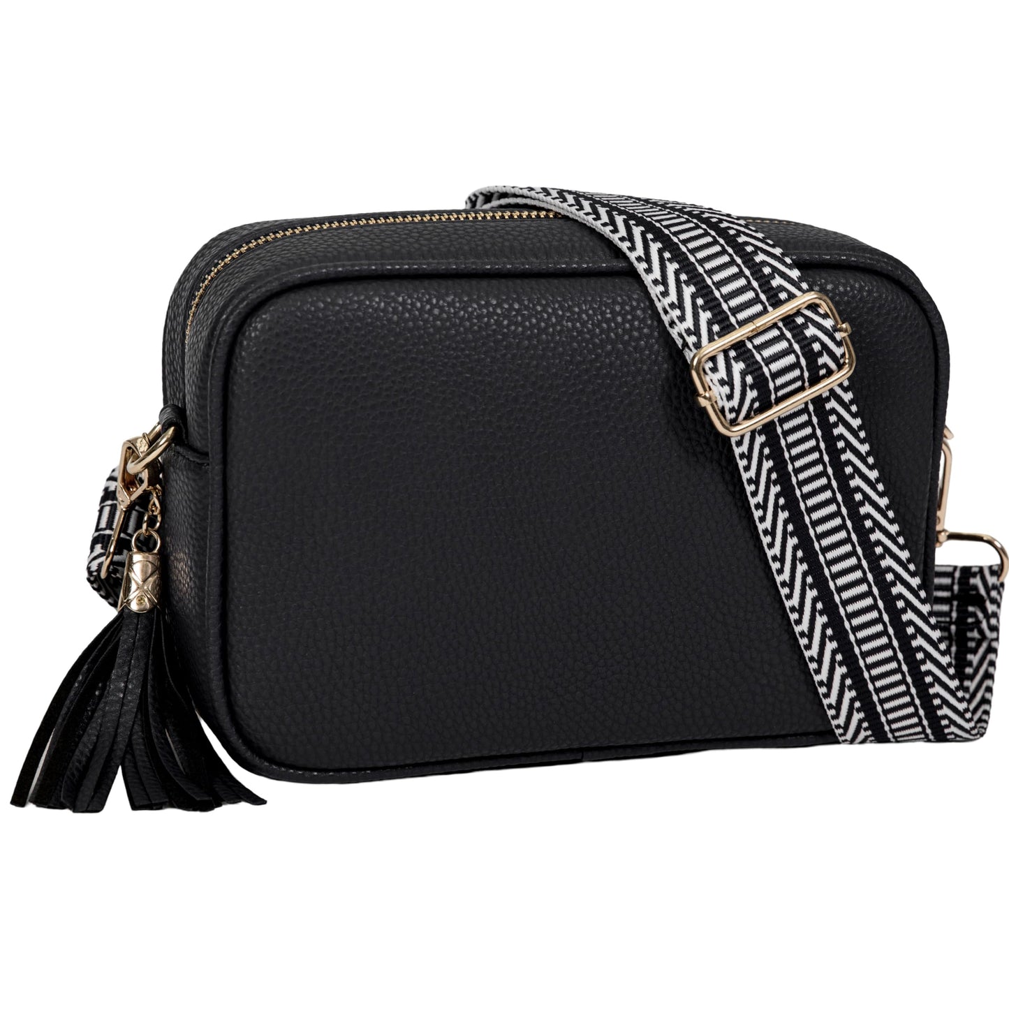 Lo - Small Vegan Leather Crossbody Shoulder Bag with Zip Closure & Compact Design