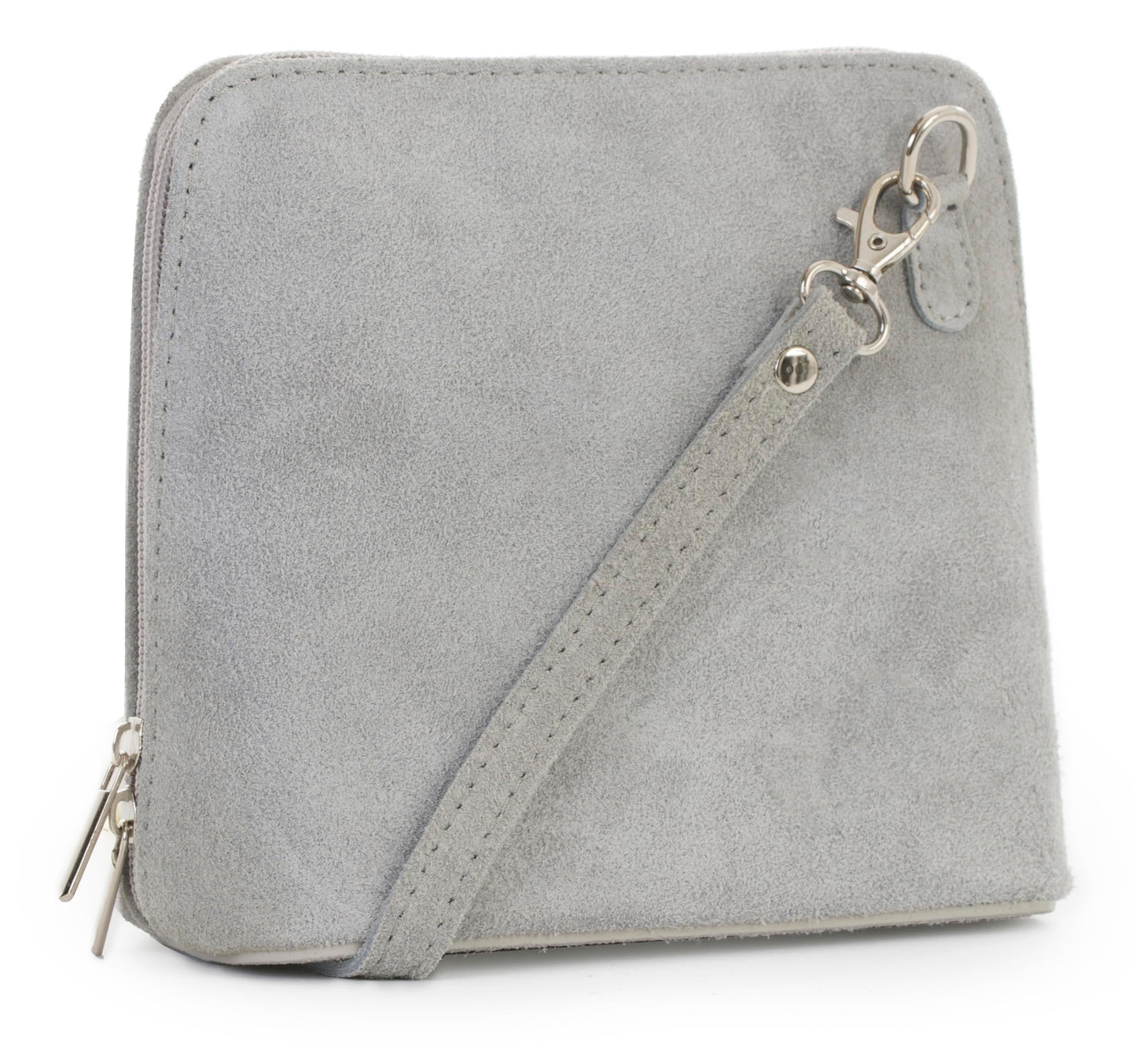 Abby - Genuine Italian Suede Leather Small Crossbody Bag Handmade in Florence Tuscany