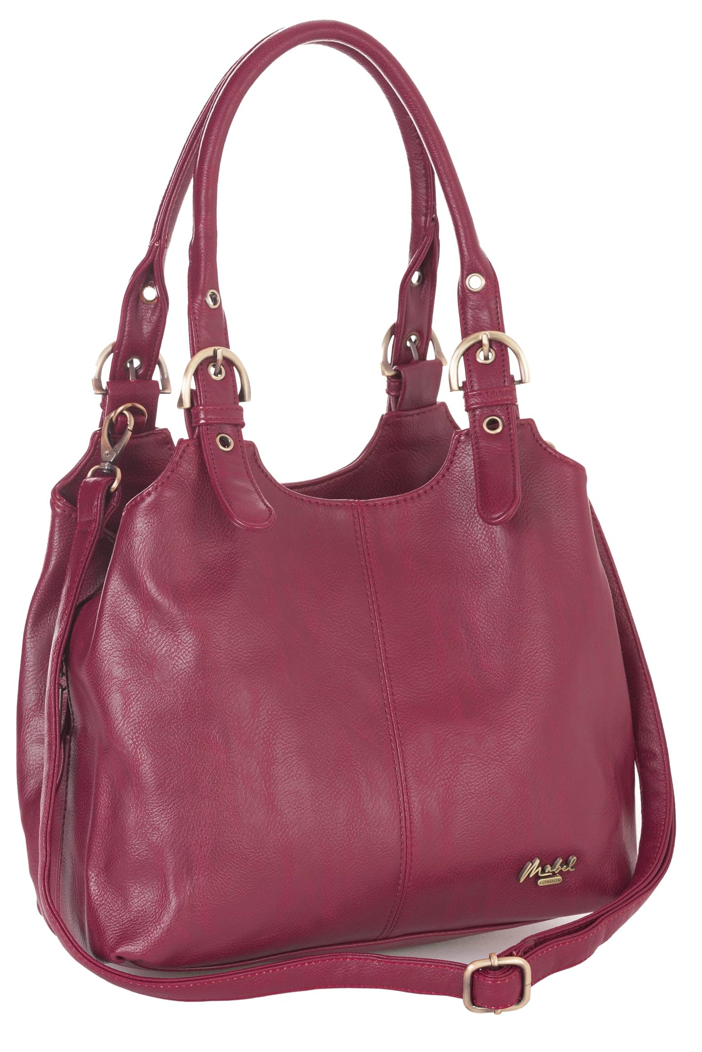Amelia - Large Vegan Leather Shoulder Tote with Zip Closure & Spacious Organised Interior