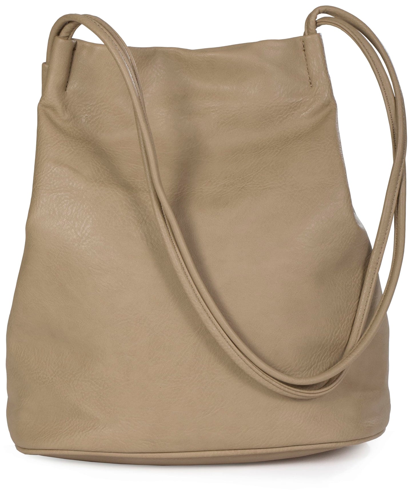 Delilah - Vegan Leather Medium Hobo Shoulder Bag with Pockets & Magnetic Closure
