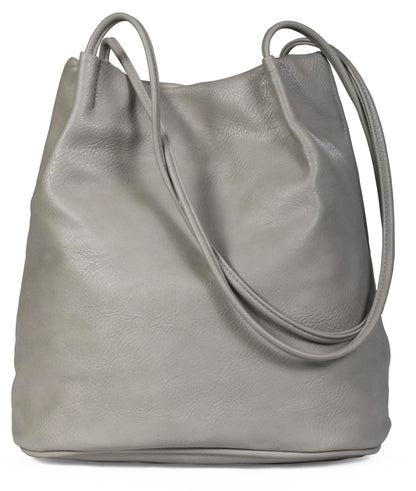 Delilah – Medium Vegan Leather Hobo Shoulder Bag with Pockets