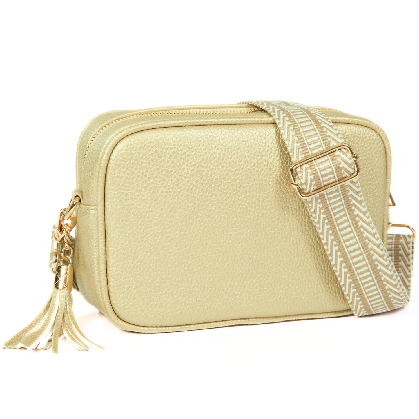 Lo - Small Vegan Leather Crossbody Shoulder Bag with Zip Closure & Compact Design