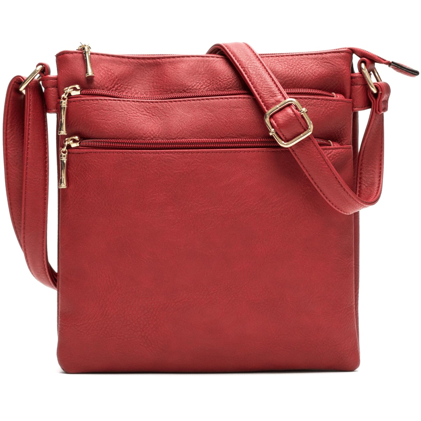 Jayden - Large Vegan Leather Shoulder Tote Bag with Zip Closure & Organised Interior