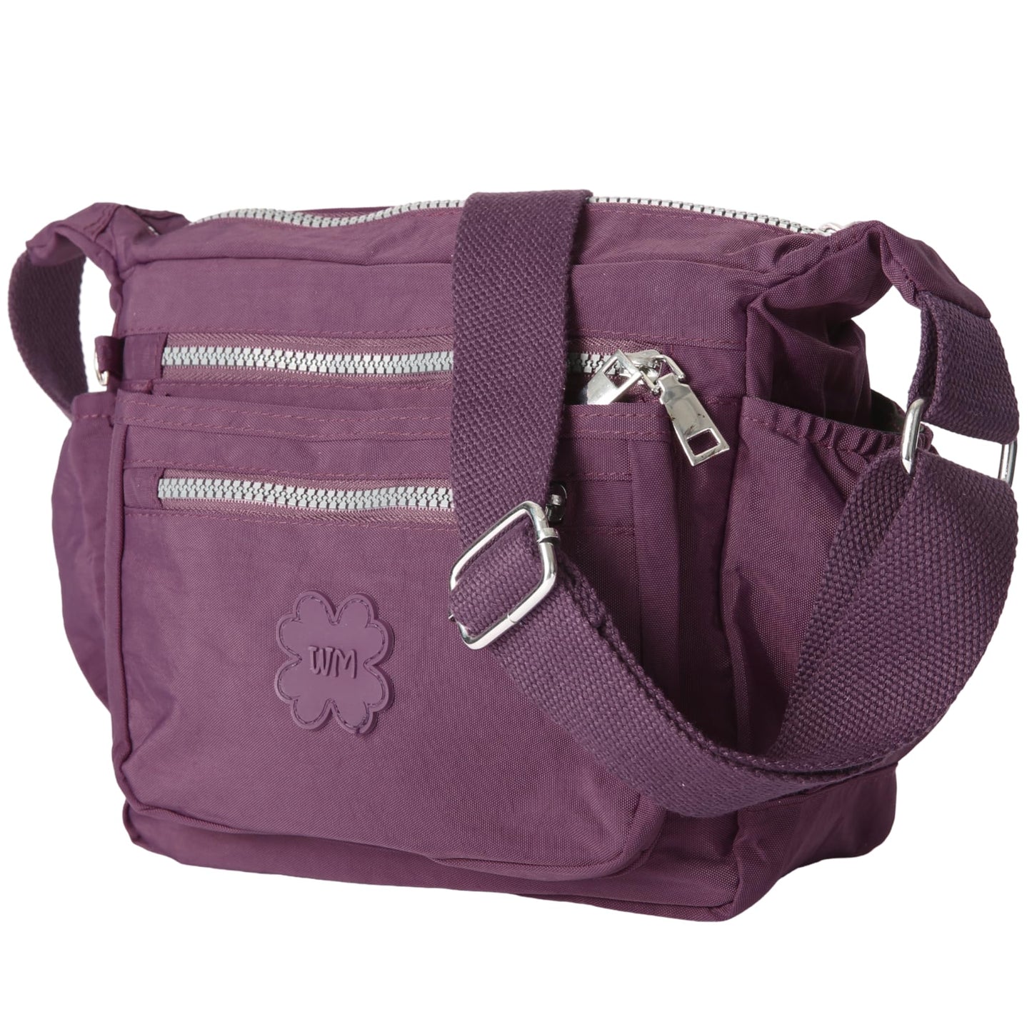 Poppy - Small Vegan Leather Crossbody Shoulder Bag with Tassel Detail & Zip Closure