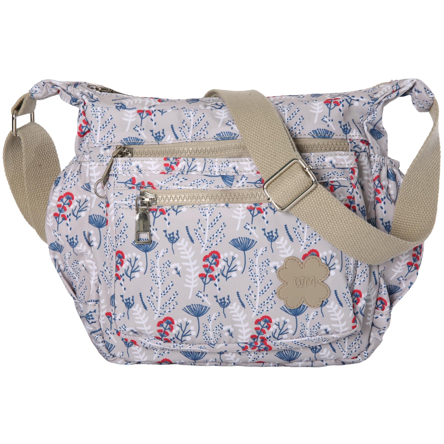 Poppy - Small Vegan Leather Crossbody Shoulder Bag with Tassel Detail & Zip Closure