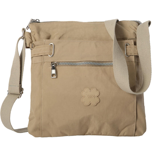 Lydia - Lightweight Fabric Medium Crossbody Shoulder Bag with Multi Compartments